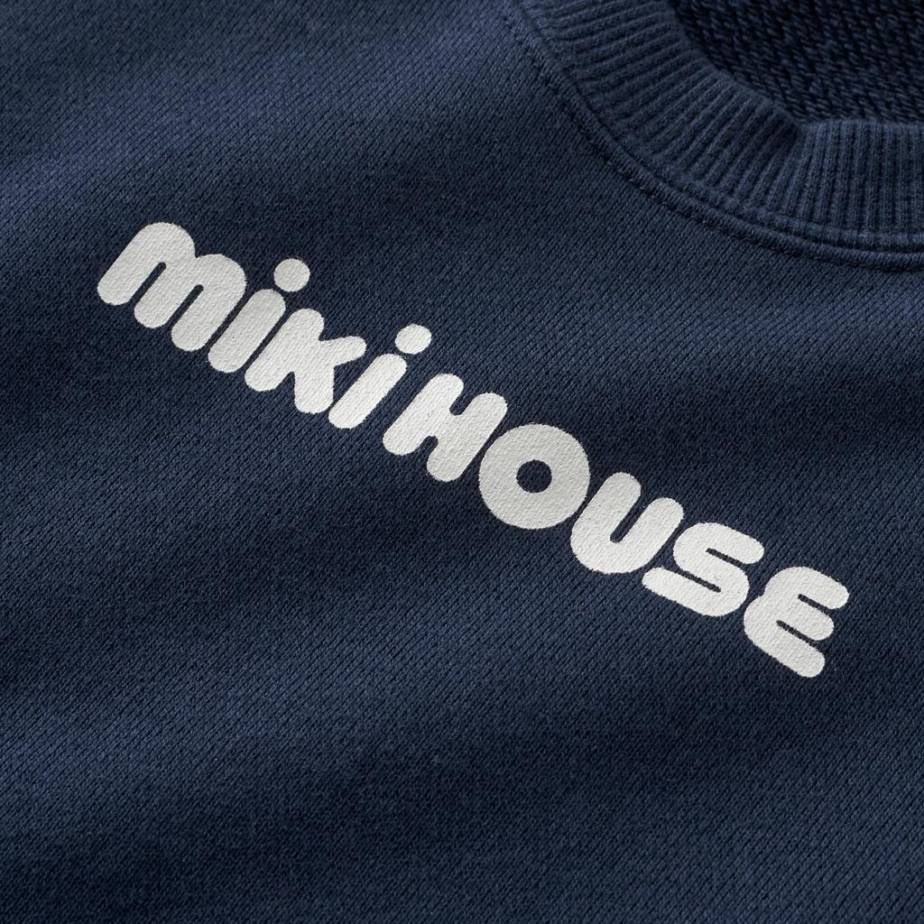 MIKIHOUSE Web Limited Back Logo One-Piece Dress for Baby & Kids Girls 130cm Navy 10-1910-680