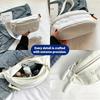 Unisex Canvas Crossbody Bag Able Compact With Multiple Convenient Compartments Suitable For School And Casual Outings