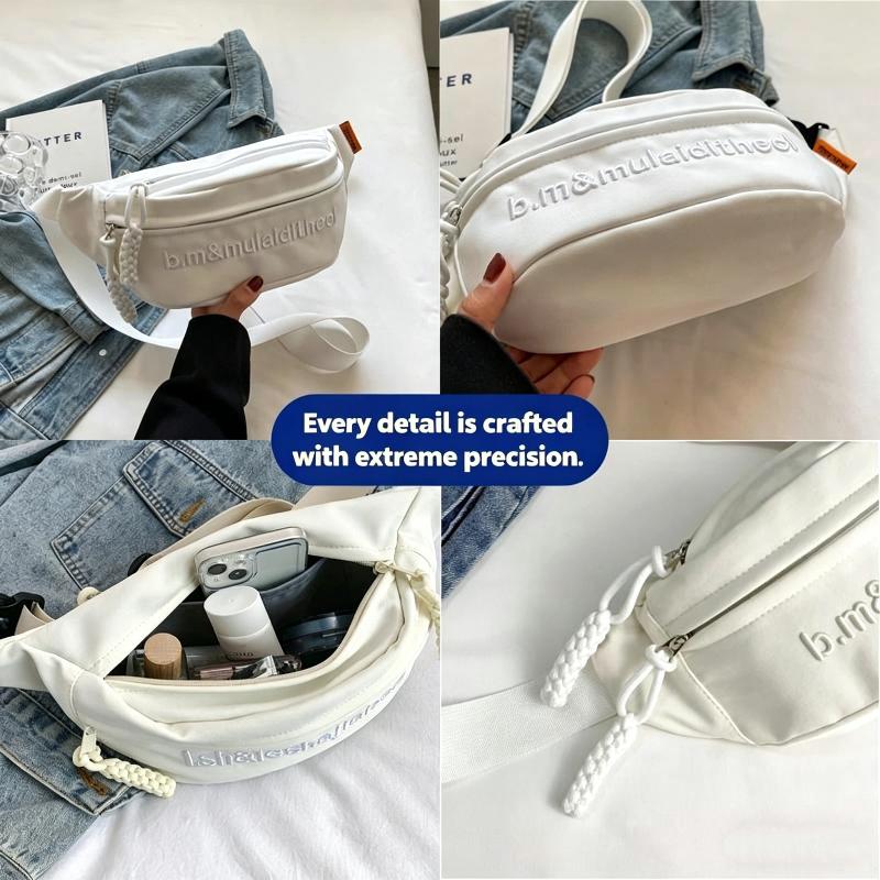 Unisex Canvas Crossbody Bag Able Compact With Multiple Convenient Compartments Suitable For School And Casual Outings