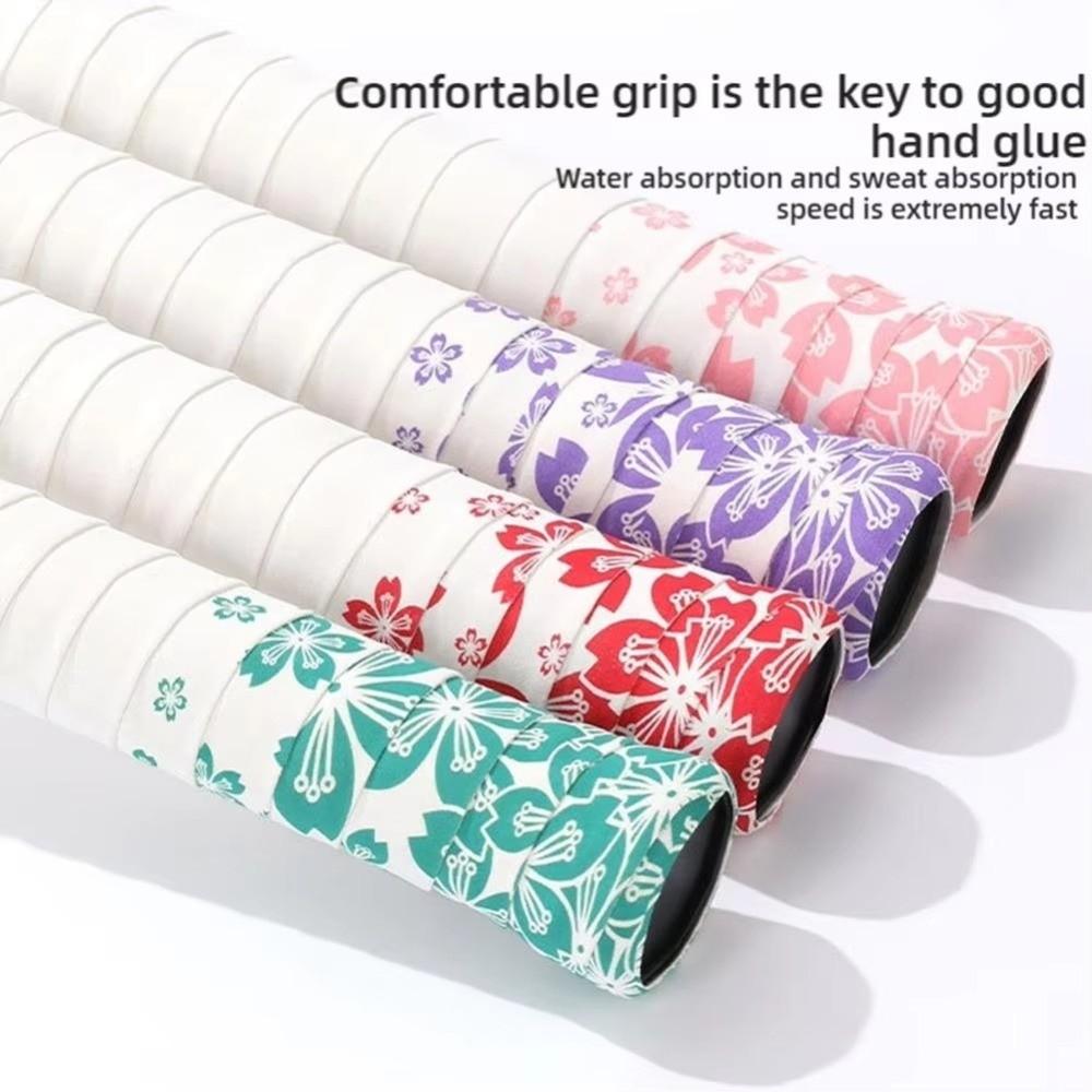 Sakura Print Badminton Racket Grips Wrap Non-Slip Tennis Racket Grip Tape  Racquet Supplies
