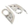 2PCS Front Fog Light Frame Sticker Exterior Decoration Replacement for Hilux Vigo Champ 2012