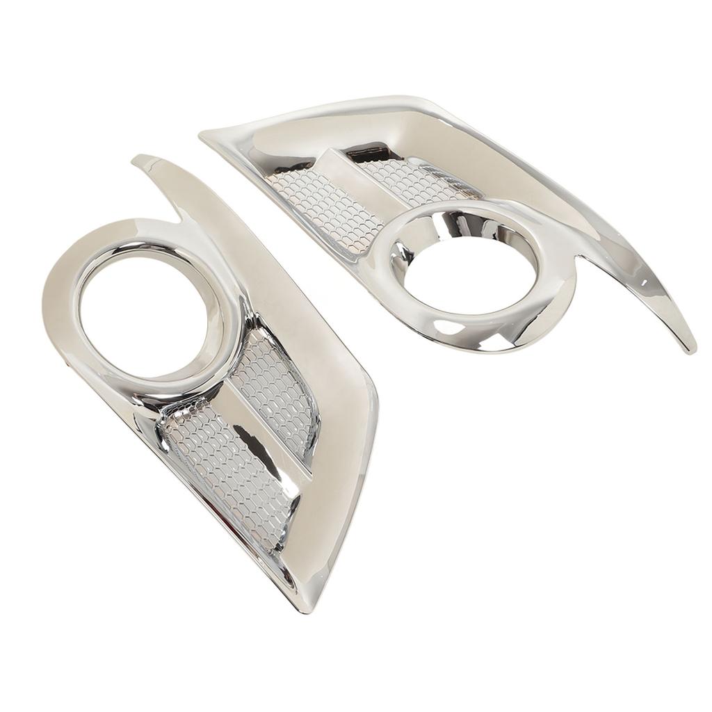 2PCS Front Fog Light Frame Sticker Exterior Decoration Replacement for Hilux Vigo Champ 2012