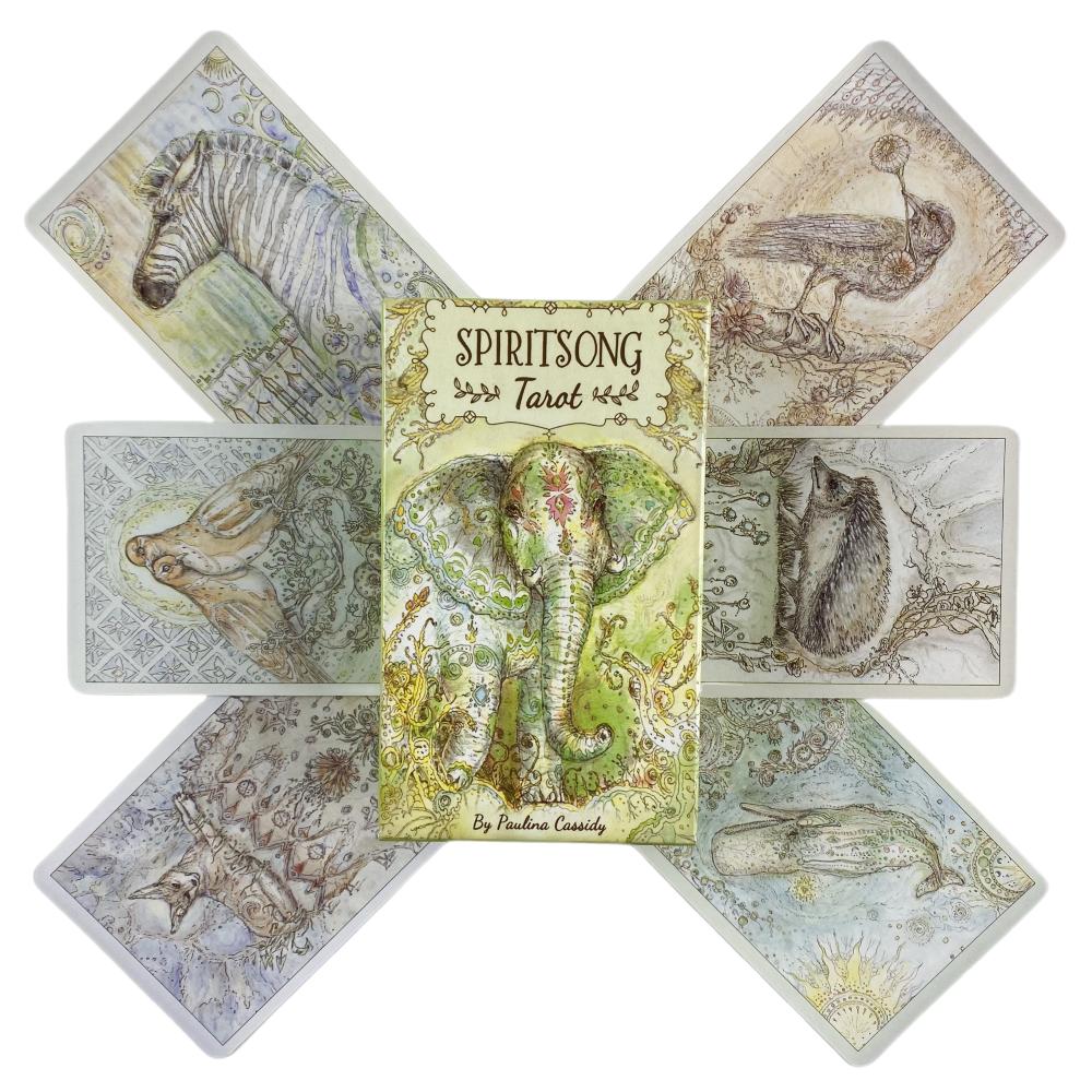 Spiritsong Tarot Cards Divination Deck Versiuni în engleză Ediție Oracle Board Jocuri de masă pentru petrecere