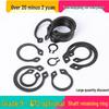 C-Type Manganese Circlip Elastic Shaft Retaining Ring for Bearings, Inner/Outer Snap Ring, Yellow