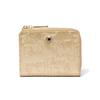 Zipper Wallet Cowhide Enamel Wallet with Brand Logo PDLWJBS3 [Pinky & Dianne] L-shaped Bi-fold [Rich Flavor] Women's
