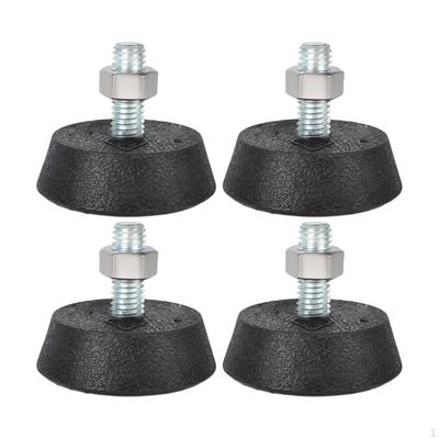 4x Exercise Bike Support Foot Pad Replacement Parts 3/8" Leveling Screws