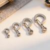 Carabiner Clip Pendant Clasps Spring Ring Jewelry Clasps Titanium Alloy Necklace Connector for Jewelry Bracelet Making