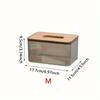 1pc, Tissue Box Holder, Desktop Tissue Holder Tissue Box Cover Clear Tissue Box,  Creative Tissue Box For Home