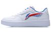 Duda Synthetic Leather Coverage Non Slip And Waterproof Low Top Skateboard Shoes Men's White Red Blue AGCR197-1