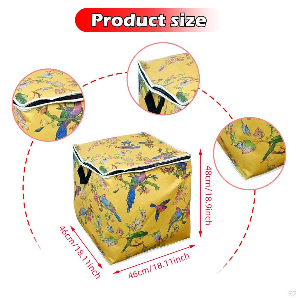100L Storage Bin for Quilts Waterproof Container Home Office Clothing