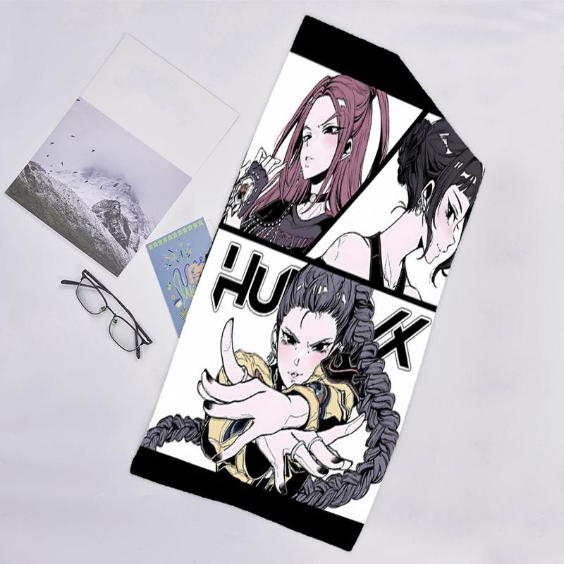 1pc KPop Demon Hunters10 Beach Towel, Beach and Seaside Swimming Pool Equipment, Fashion Pattern, Rectangular, Travel Essentials