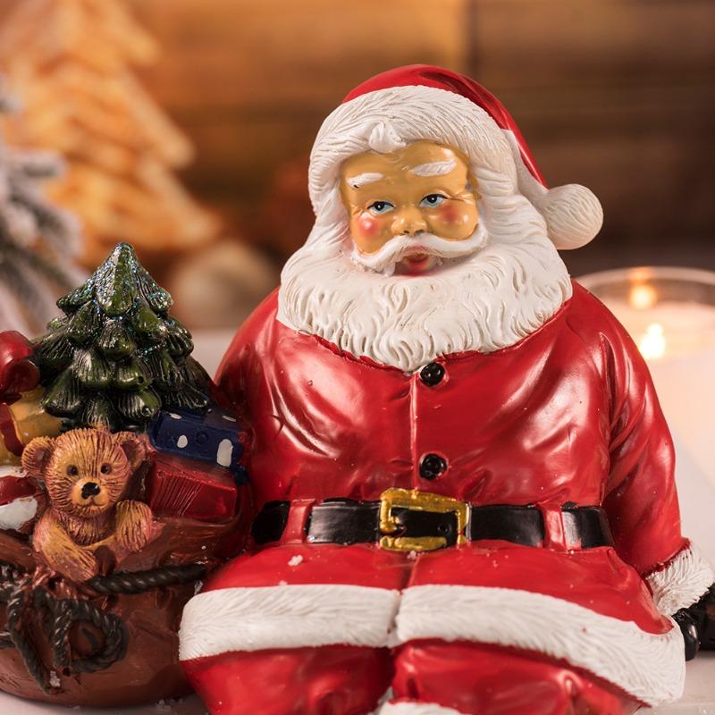 1pcs Santa Claus Table Ornaments Home Christmas Gift Scene Christmas Decoration Resin Crafts