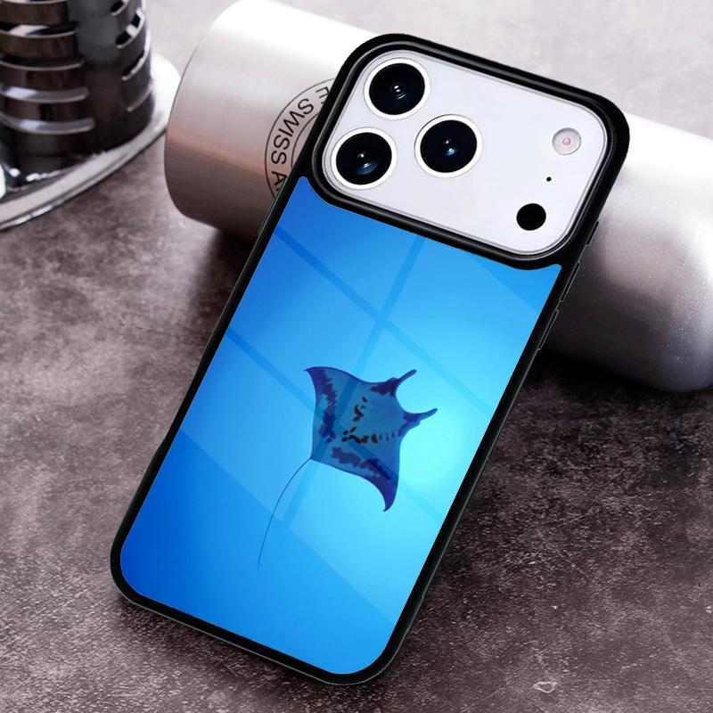 Animal Manta Ray Phone Case For iPhone 17 16 15 14 13 12 11 Pro Max Plus 17Air Soft Silicone Cover