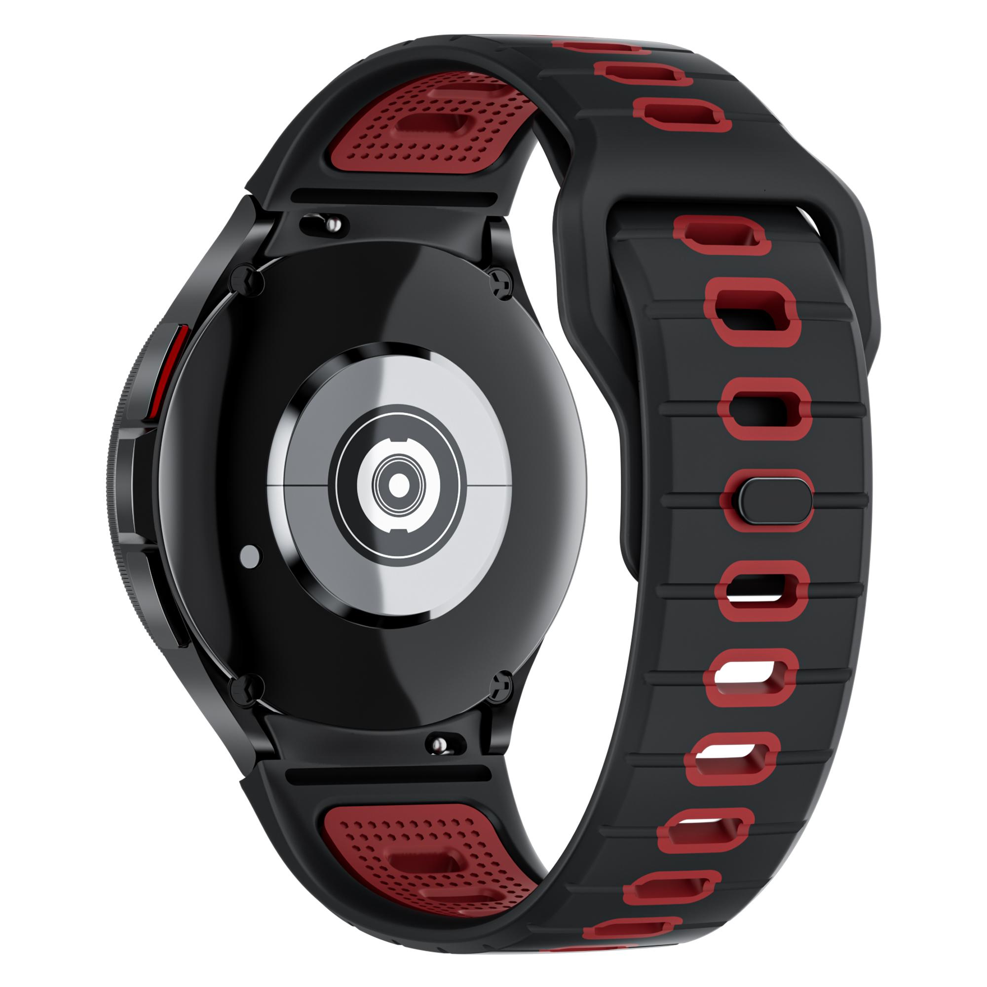 

Спортивный ремешок No Gaps для Samsung Galaxy Watch 7 6 5 4 44 мм 40 мм Watch FE 40 мм 6 Classic 43 мм 47 мм 4 Мягкий спортивный силиконовый ремешок для Samsung Galaxy Watch 5 for galaxy watch 4 красный