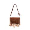 Vintage high-end envelope bag women's bag 2025 new fashion fringed small square bag large capacity shoulder messenger bag tide