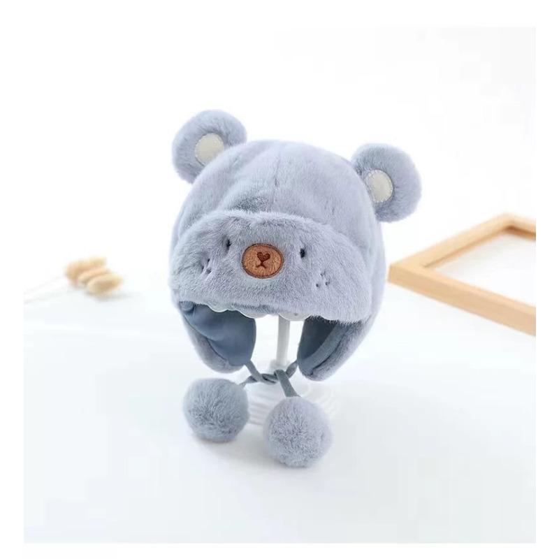 1 year old baby hat winter ear protection antifreeze face cute hat infant winter cute baby pullover plush hat