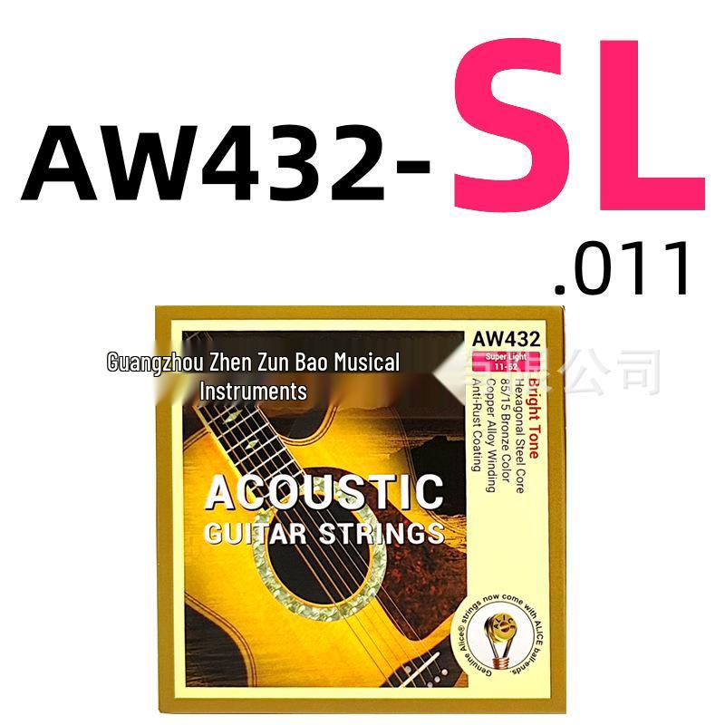 

Alice AW432SL Folk Guitar Steel Strings Set (011 Gauge)