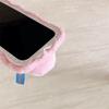 Plüsch-Cartoon-Telefonhülle für Apple 15 Promax mit süßem Kaninchen-Design und Anti-Fall-Halterung