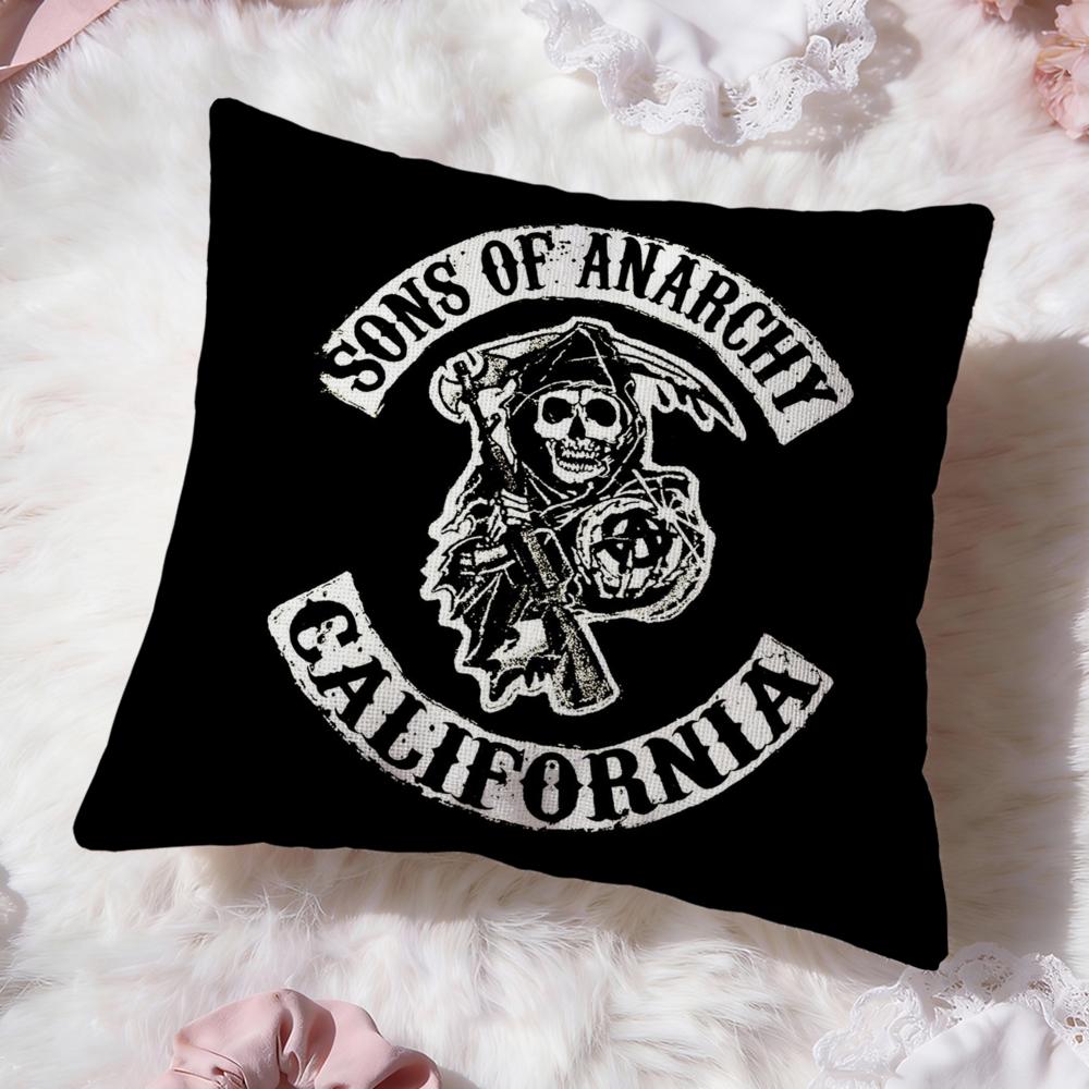 Film S-Sons of AnarchyS Kissenbezug Premium Komfort Wendbare Kissenhülle -Zwei-in-Eins-Design für jeden Raum & Autoinnenraum