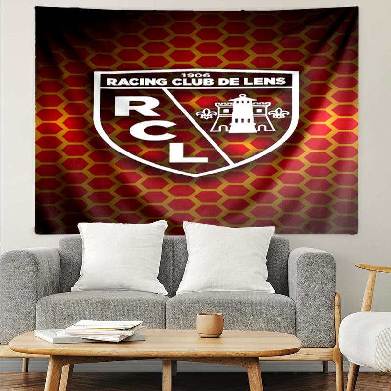 Racing Club De Lens Crest Tapestry Accessories Playroom Tapestry, for Bedroom,Livingroom, dormitory Room Wall Decor Fan Birthday Gifts