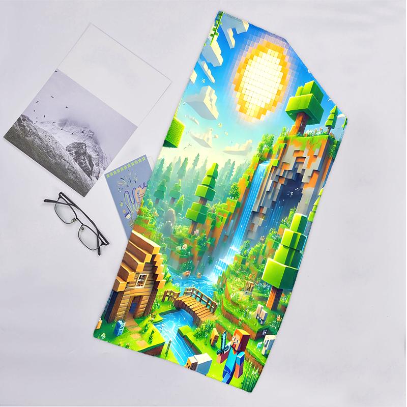 Pixel Game Fashion Beach Towel: Ideal for Summer Adventures Soft, absorbent and quick drying suitable for swimming and bathing