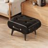 Modern Home Entryway Shoe Bench With Soft Upholstery For Kids Adults And Elderly