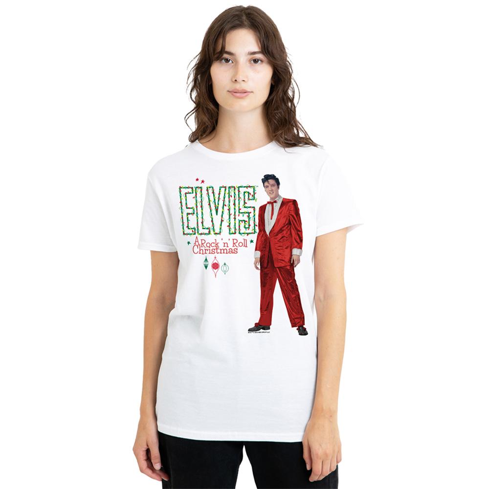 Elvis Presley Damen Feiertagsbeleuchtung T-Shirt