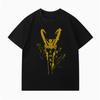 Marvel Loki Odison Super Cool Printed T-Shirt Summer New Men's and Women's American Large Size Loose Casual Trend Short Sleeve