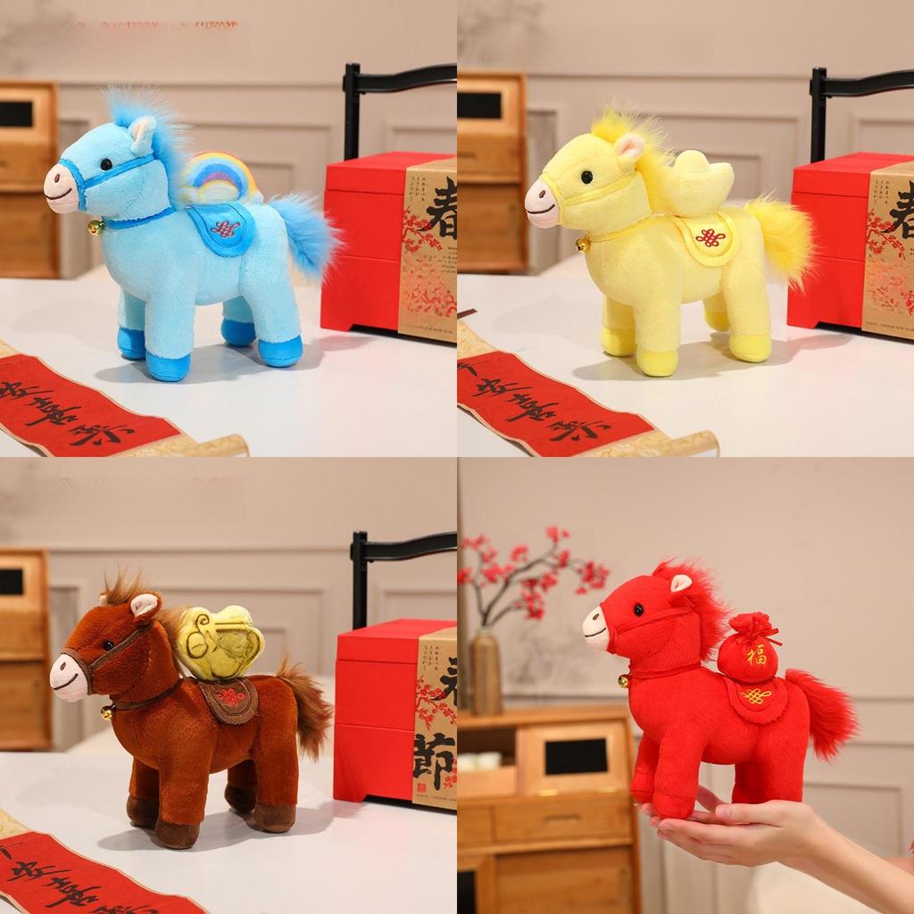 Traditional Horse Plush Doll With Soft Plush Material For Celebrations And Home Decoration