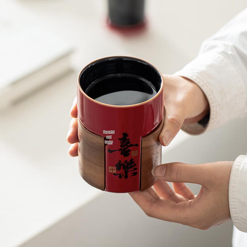 Chaxun Nordic Ceramic Travel Tea Set - Forbidden City Red