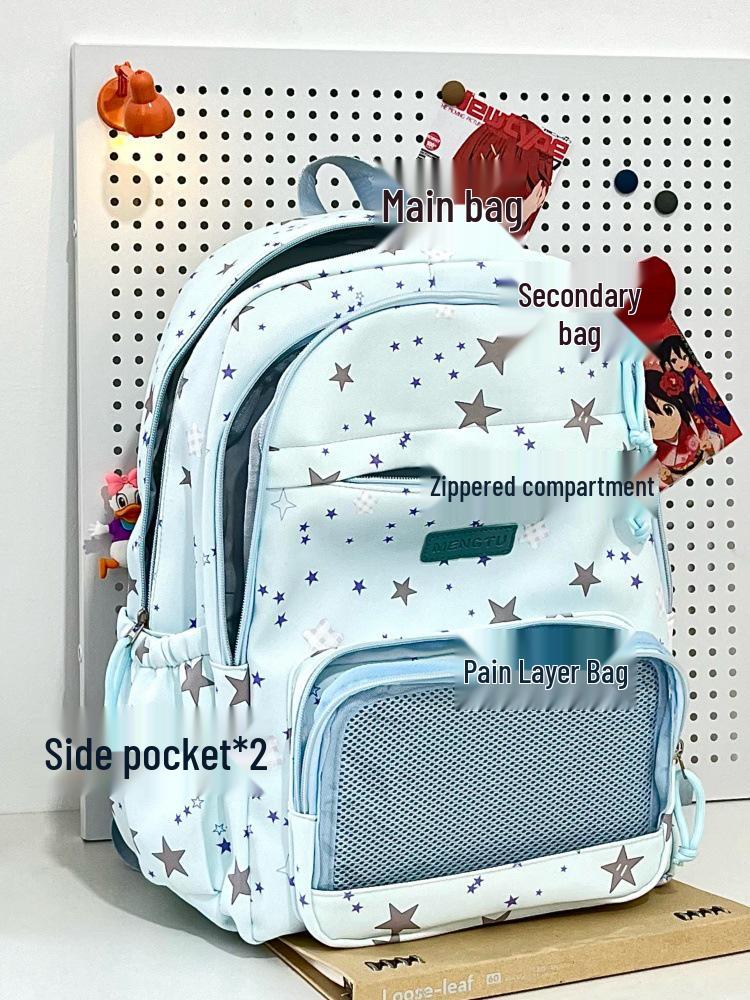 2025 Preppy Style Large-Capacity Itabag Backpack for Women, Korean Version, Ideal for Junior and High School Students