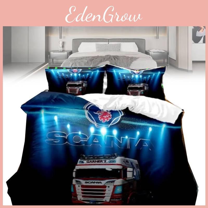 Skania LKW Kinder Bettbezug Set mit Reaktivfärbung für Kinderzimmerdekor