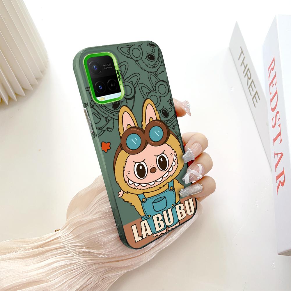 Painted Pattern Colorful Sliver Double Sided Hard Shell Shockproof Anti-fall Phone Casing for Vivo