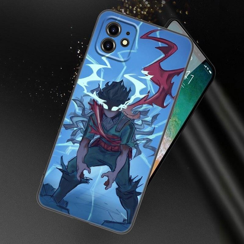 Pouzdro na telefon My Hero Academia pro Apple iPhone 13 12 Mini 11 Pro XS Max XR X 8 7 6S 6 Plus SE 2022 2020 5S 5 Měkký TPU Černý Kryt