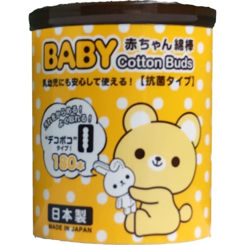 Sanyo Baby Cotton Swabs, Bumpy Type, 180 Count