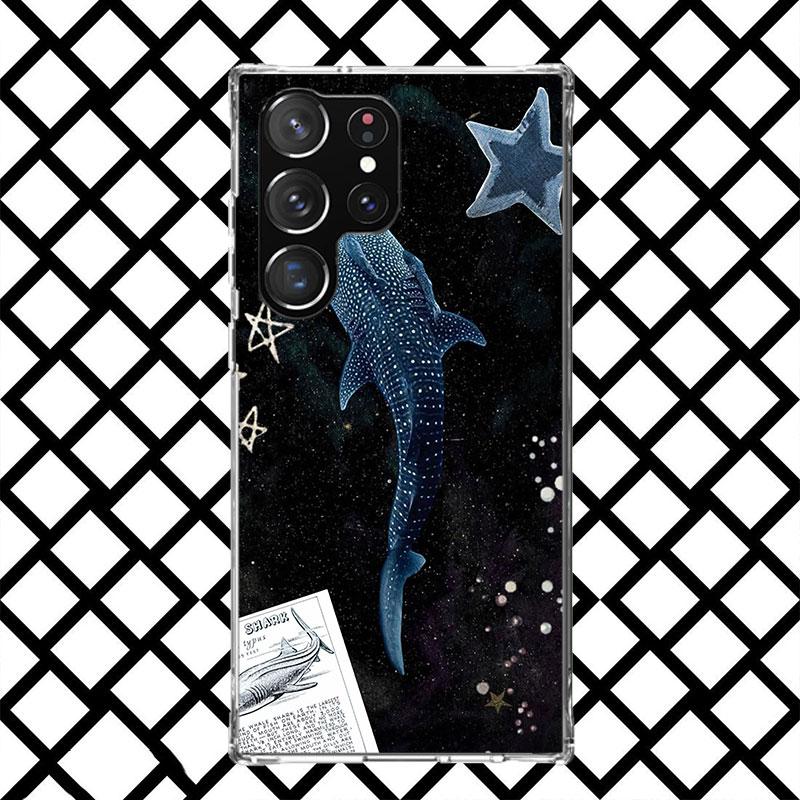 Ocean Whale Shark Phone Case for Samsung Galaxy S26 S25 Edge S24 S23 Ultra S22 Plus S21 FE S20 + Soft Cover Print Fundas Galaxy