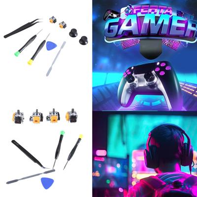 Hall-Joystick-Ersatzset mit Schraubendreher und Hebelwerkzeug als Zubehör für den Xbox One-Controller verbessert die Gaming-Präzision