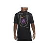 Nike Logo Print Comfort Short Sleeve T-Shirt Men Tops Black FV8412-010