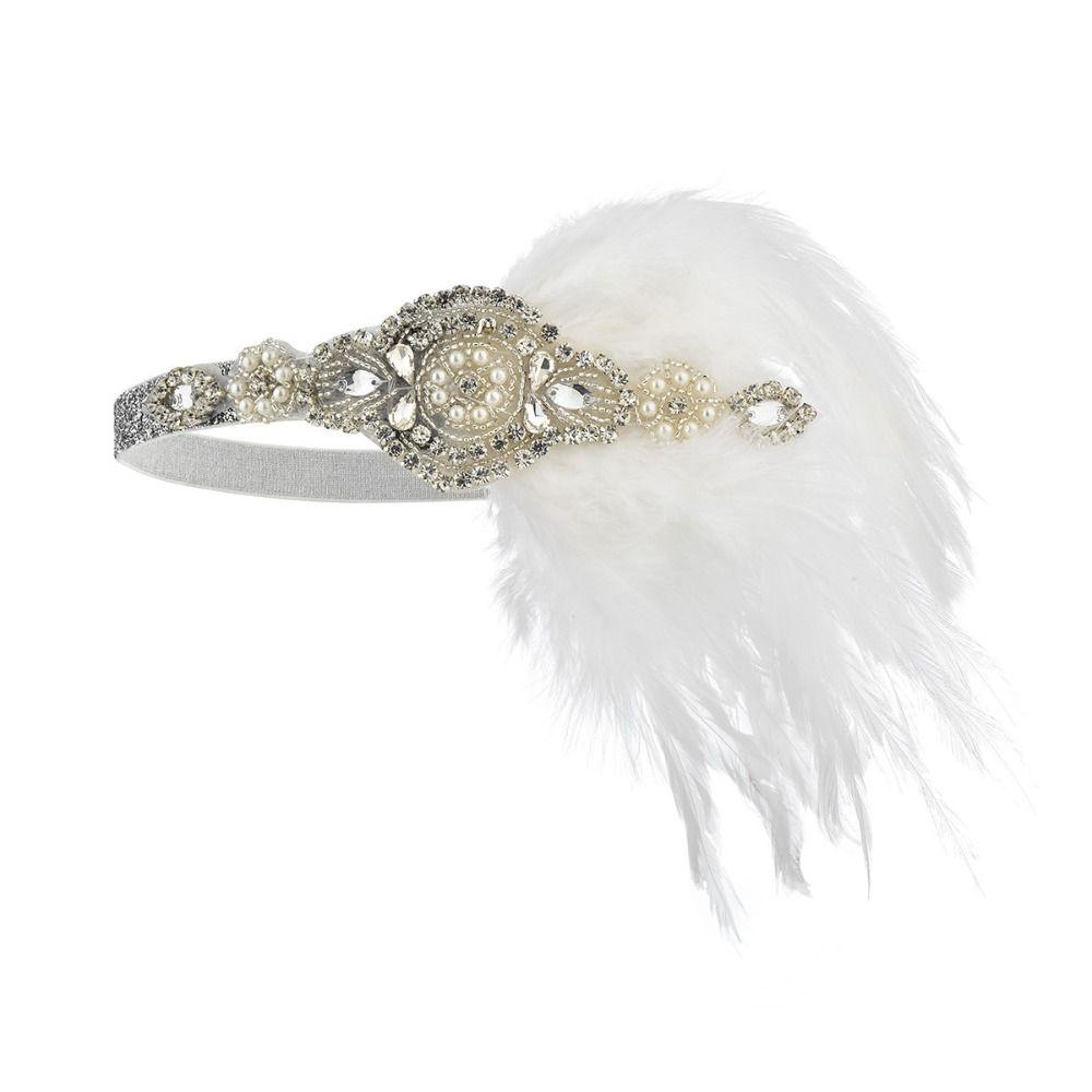 Cosplay Dress Headwear Makeup Party Masquerade Hair Band Feather Headwear Women Hairband