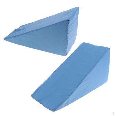 2x Washable Cover Foot Leg Support Cushion Blue