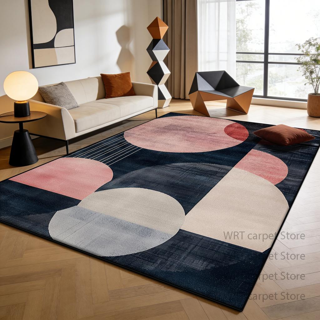 Nordic Light Luxury Style Living Room Carpet Decoration Modern Lounge Large Size Rugs Non-slip Pile Fabric Bedroom Tatami Mat