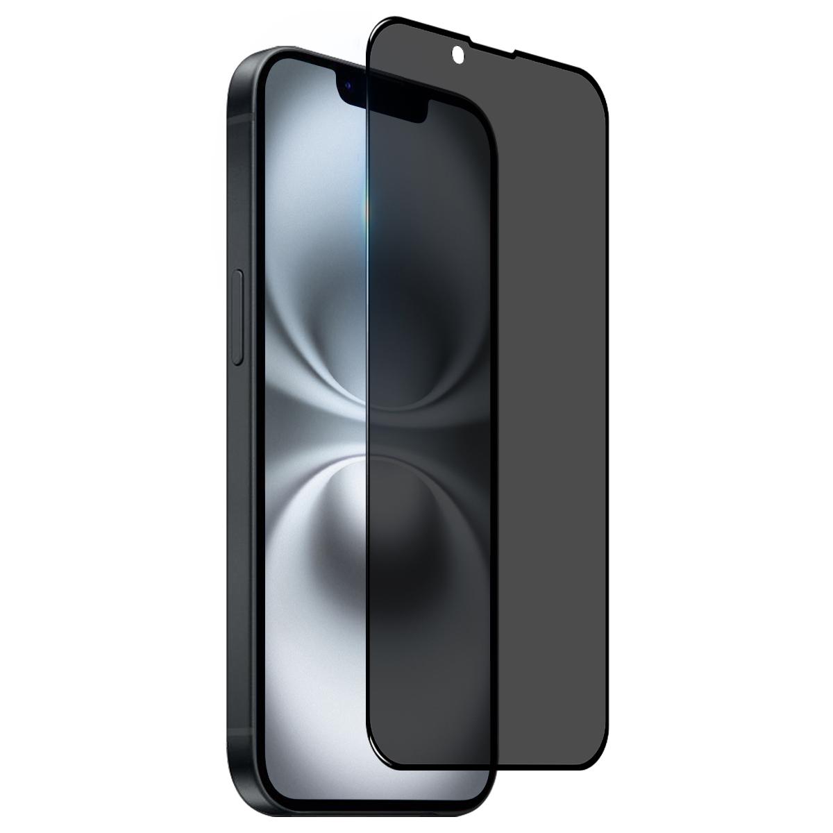 

NORTHJO A++ For iPhone 16e Privacy Screen Protector Anti Spy High Aluminium-Silicon Glass 0.3mm Film Type A