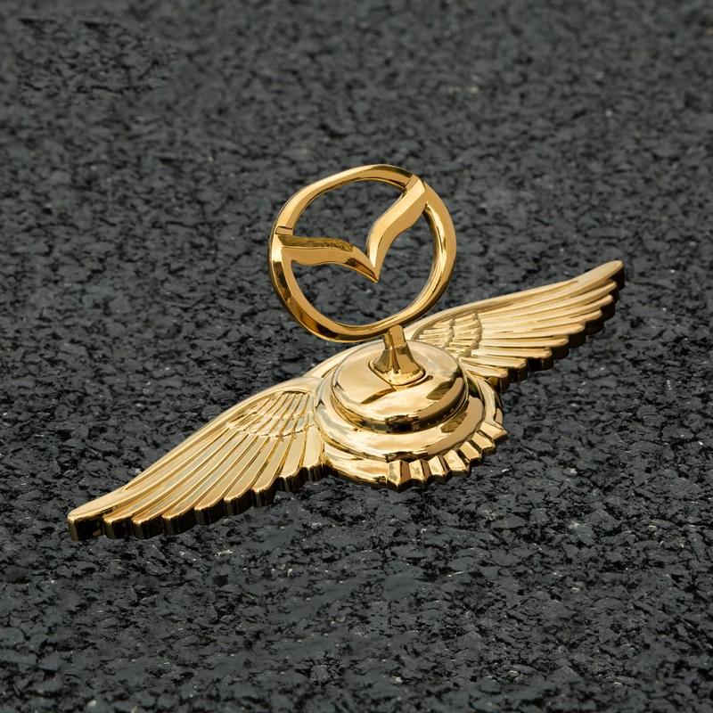 For Mazda 6 2 3 5 CX3 CX5 CX7 CX9 MX3 MX5 RX7 Axela Atenza Protege Car Hood Bonnet Cover 3D Silver Emblem Sticker Decoration