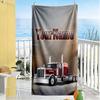 Kw Heavy Trucks Customize Your Name Beach Towel High Absorbency & Quick-Dry Suitable for Sports Travel Swimming Yoga Bathroom Beach And Pool