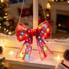 Dubbelzijdig Bedrukt Acryl Decoratie Kerstboog Ornament, 2D Platte Hangende Decoratie Seizoensgebonden Huisfeest voor Boom, Raam, Muur Decoratie voor Feestdagen