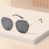 Oval Metal Rimless Sunglasses Wear Cat Ear Sunglasses Sunshade Glasses
