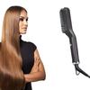 Hair Straightener Brush Electric Straightening Comb 3 Levels Temperature Lock Fast Heating Auto-Off Hot Comb