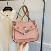 New Women's Bag Fashionable Texture H Home Lock Platinum Bag Shoulder Oblique Span Bag