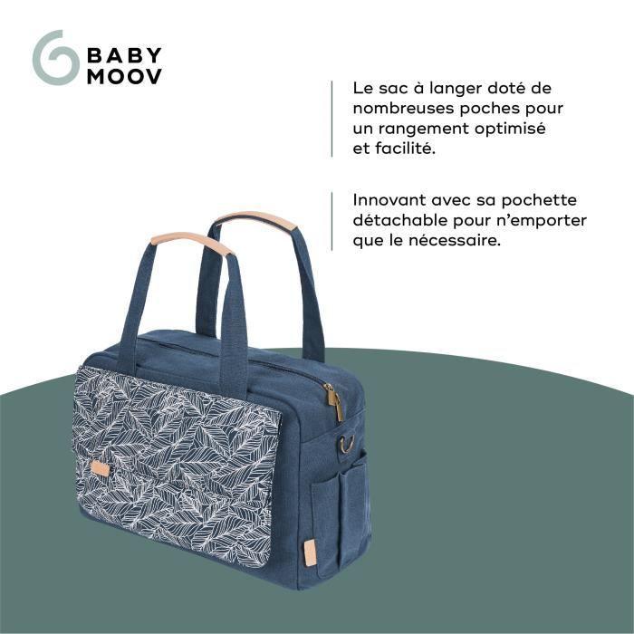 Babymoov Sac (à langer) Day to Day - Tendance et Fonctionnel, Capacité 23L, Nombreuses poches, 6 Accessoires inclus, Palm