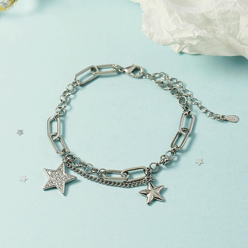 Star Copper Bracelet Aesthetic Pentagram Charm Bracelet Harajuku Fashion Jewelry